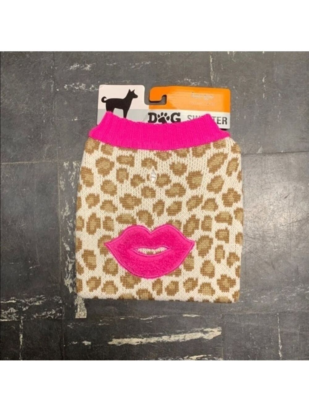 New Pink Leopard Dog Sweater